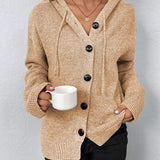 Gabriella - Damen Strickjacke mit Kapuze