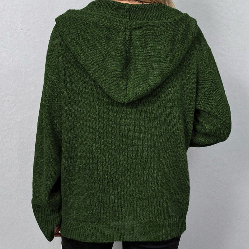 Gabriella - Damen Strickjacke mit Kapuze