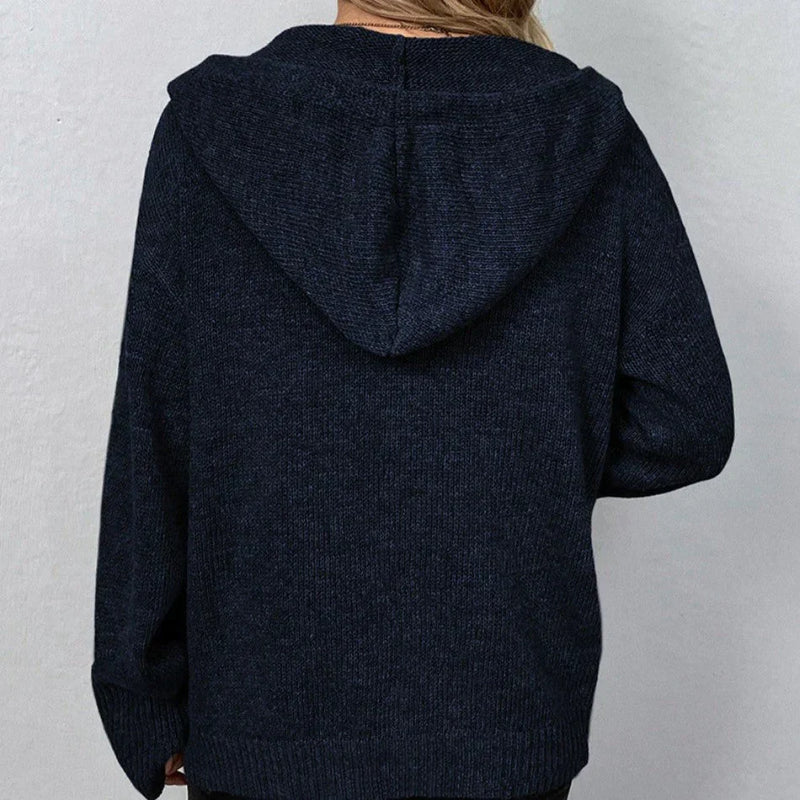 Gabriella - Damen Strickjacke mit Kapuze