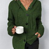 Gabriella - Damen Strickjacke mit Kapuze