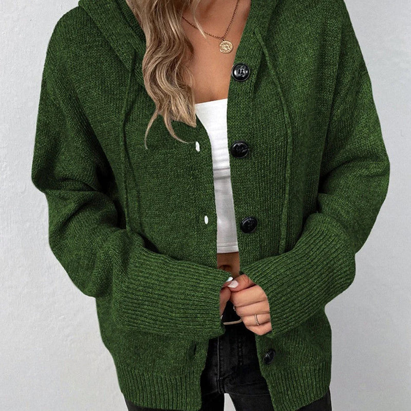 Gabriella - Damen Strickjacke mit Kapuze
