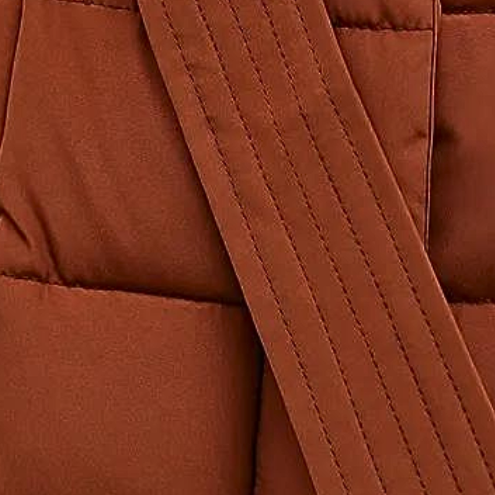 Damen Gestepptem Wintermantel Mit Kapuze | Lang