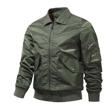 Übergangsjacke Mit Reißverschluss Für Herren | Mit Mehreren Taschen