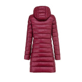 Winter-Steppjacke Mit Kapuze Für Damen | Lang