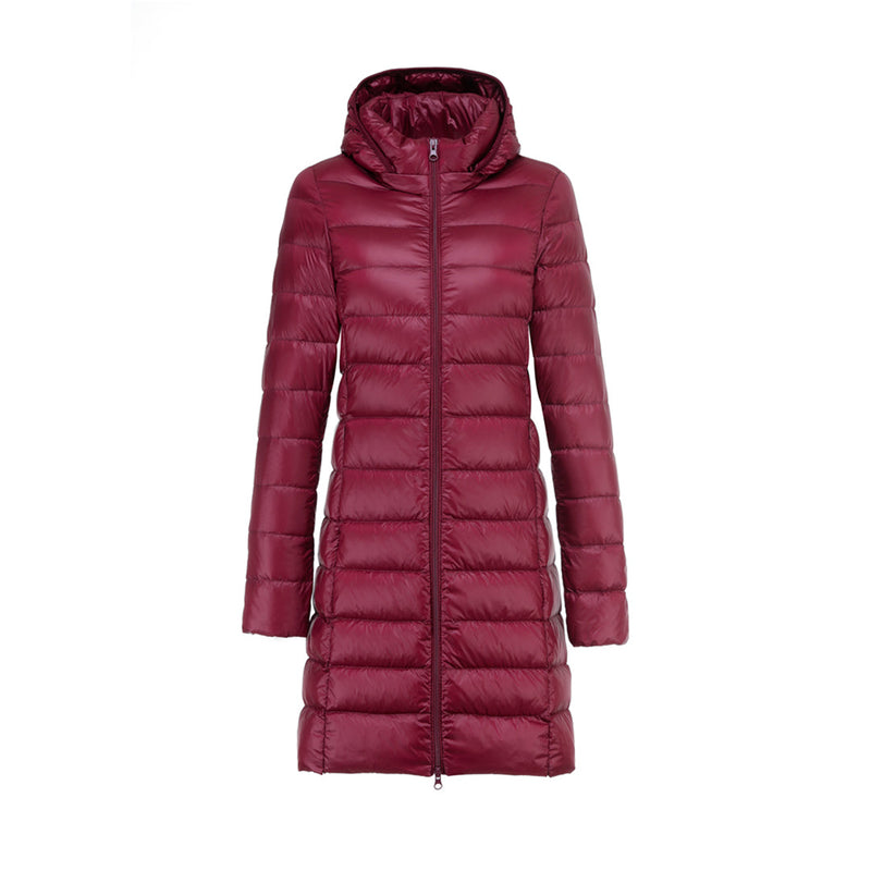 Winter-Steppjacke Mit Kapuze Für Damen | Lang