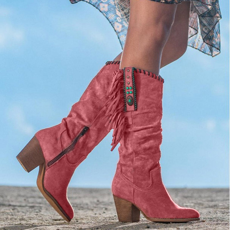 Stylische Winterstiefel Mit Reißverschluss Für Damen | Hochhackig