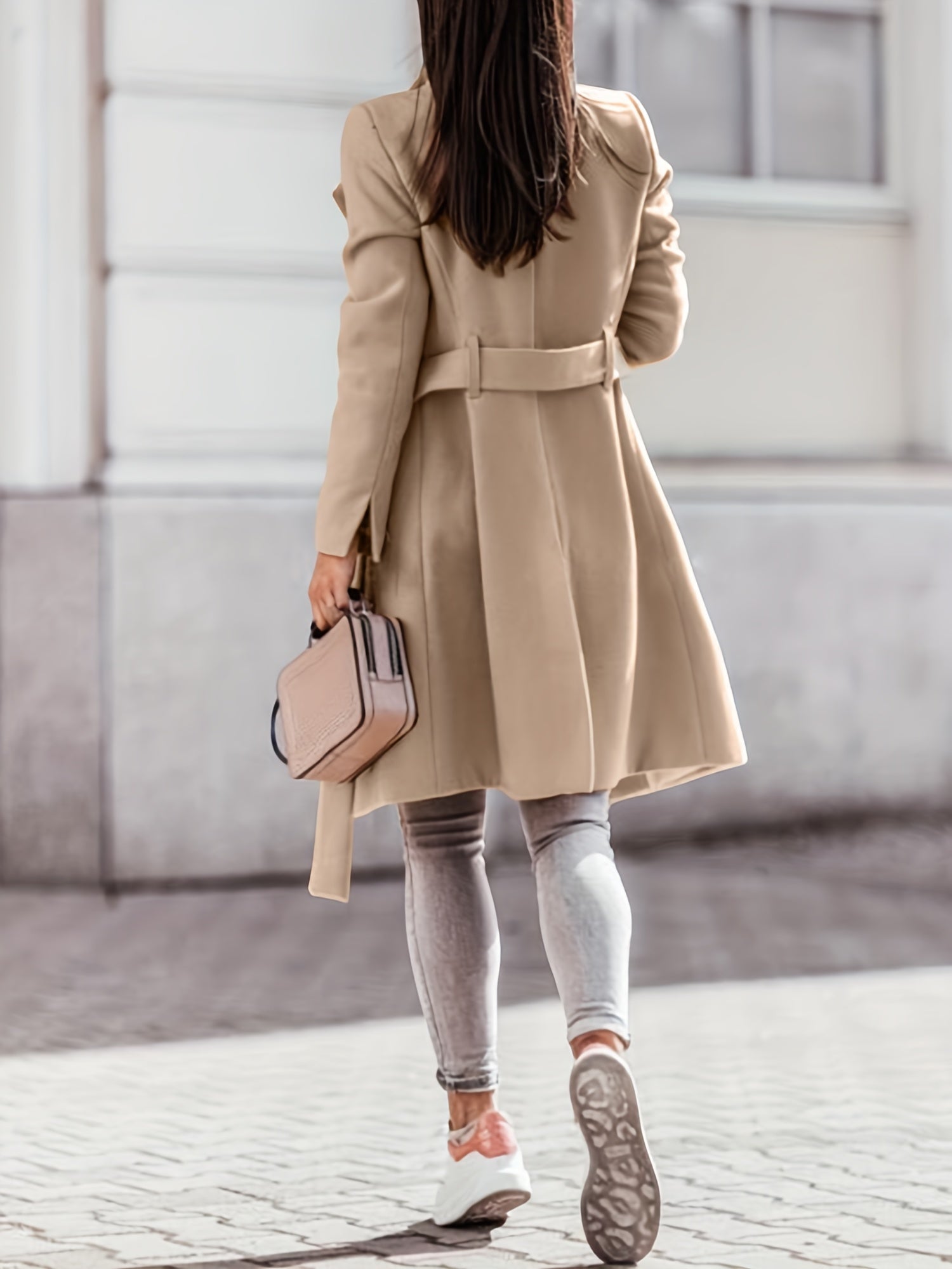 Damen Trenchcoat | Klassischer Schnitt Mit Knopfleiste