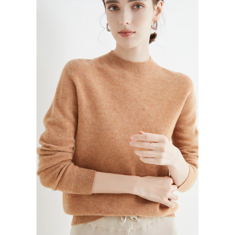 Lässiger Damen Kaschmir Slim-Fit Pullover | Winter