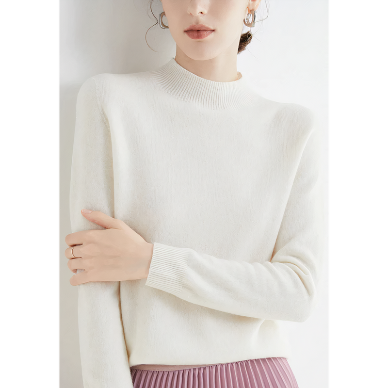 Lässiger Damen Kaschmir Slim-Fit Pullover | Winter
