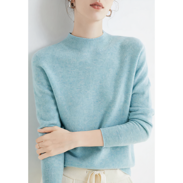 Lässiger Damen Kaschmir Slim-Fit Pullover | Winter