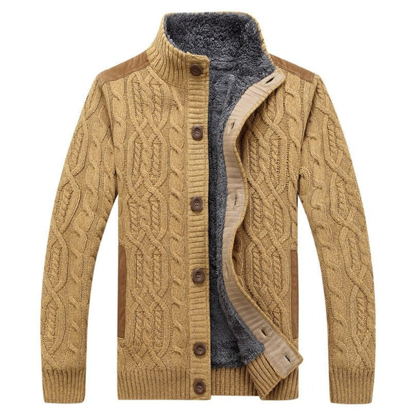 Strickjacke Mit Plüschfutter Für Herren | Winter