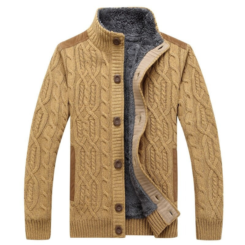 Strickjacke Mit Plüschfutter Für Herren | Winter