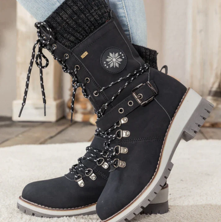 Damen Modische Winterstiefel | Zum Schnüren
