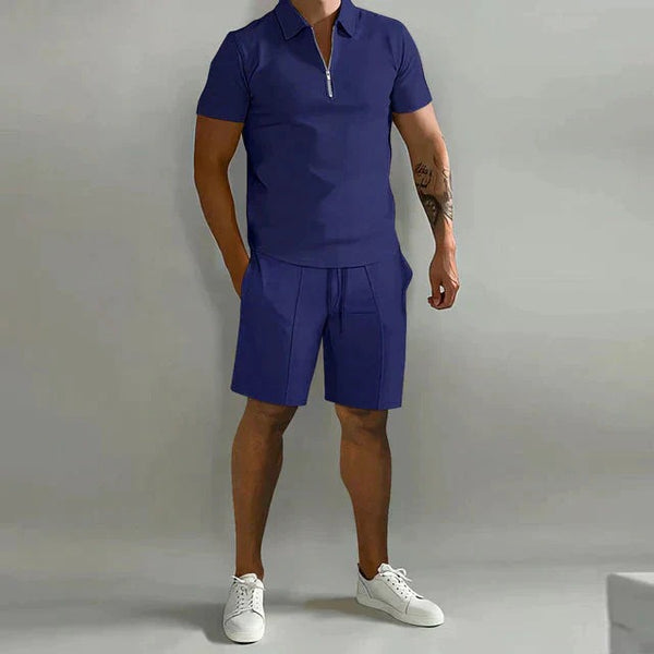 Stilvolles Poloshirt Und Shorts Set Für Herren | Sommer
