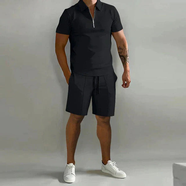 Stilvolles Poloshirt Und Shorts Set Für Herren | Sommer