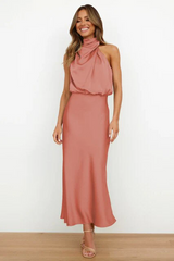 Mirjam - Glänzendes Maxikleid
