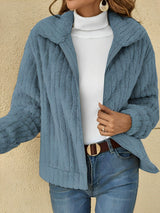 Teddyjacke Mit Hohem Kragen Für Frauen | Warm
