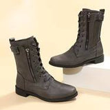 Neline - Stiefelette mit Reißverschluss und Spitze