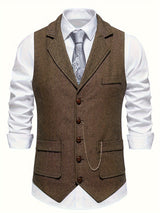 Herren Weste mit Tasche | Slim Fit