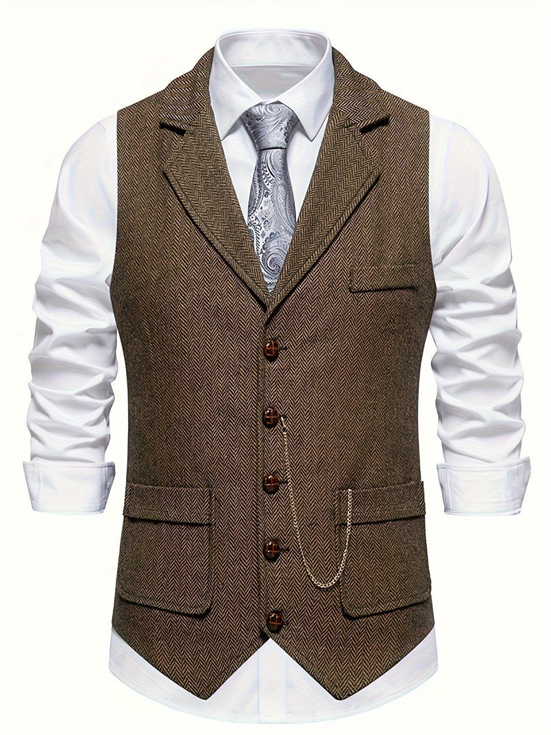 Herren Weste mit Tasche | Slim Fit