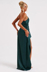 Damen Abendkleid mit Seitenschlitz | One Shoulder