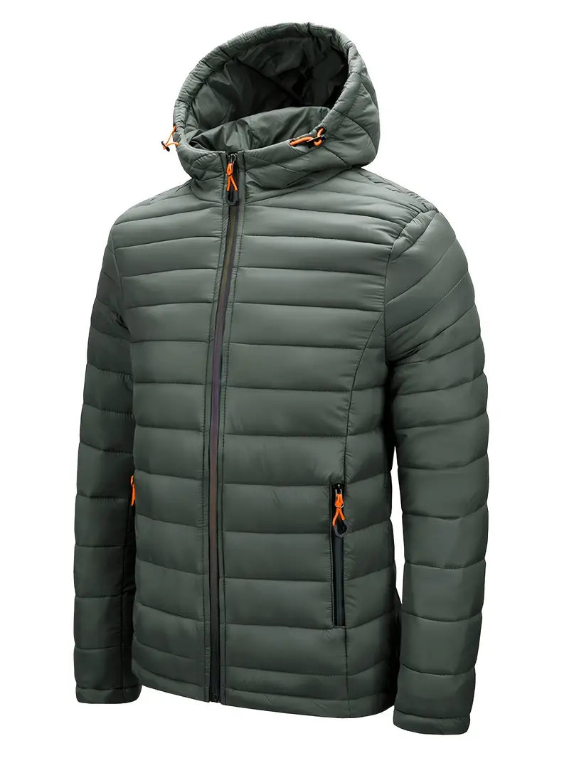 Herren Daunen Winterjacke Mit Kapuze | Stilvoll