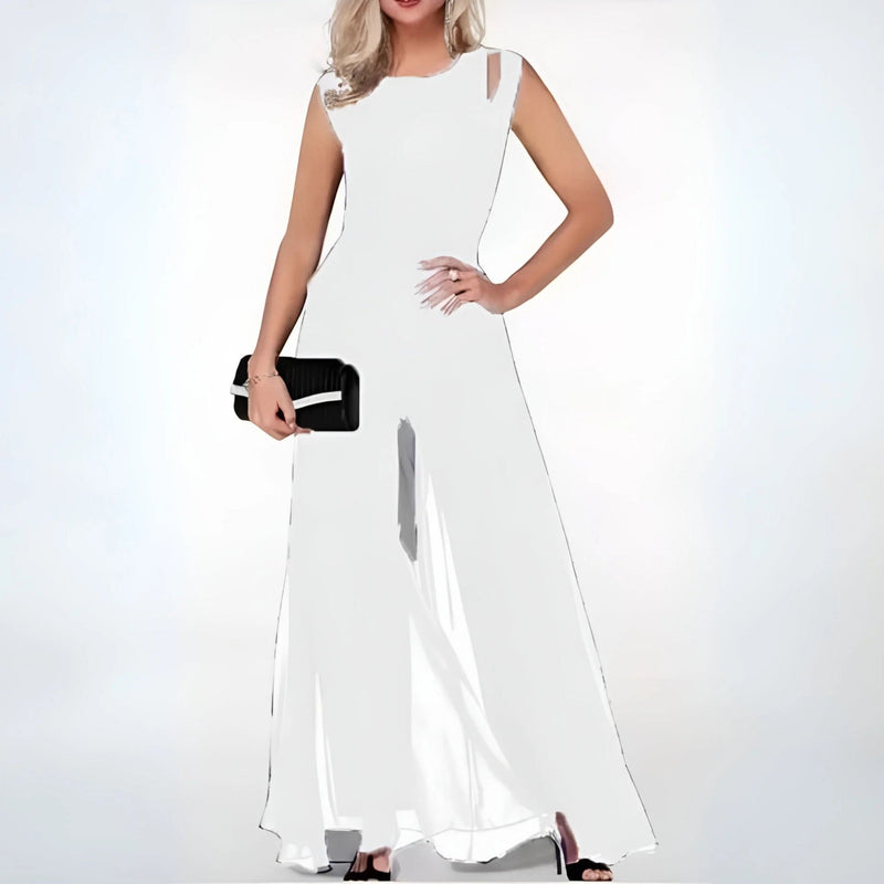 Leona | Eleganter Lagen-Jumpsuit Für Damen | Ärmellos