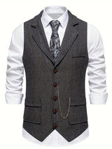 Herren Weste mit Tasche | Slim Fit