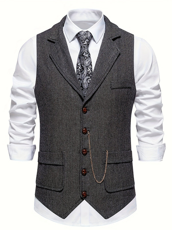Herren Weste mit Tasche | Slim Fit