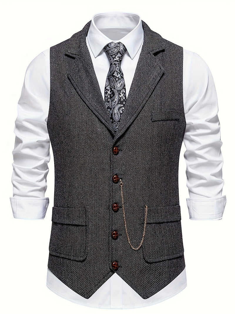 Herren Weste mit Tasche | Slim Fit