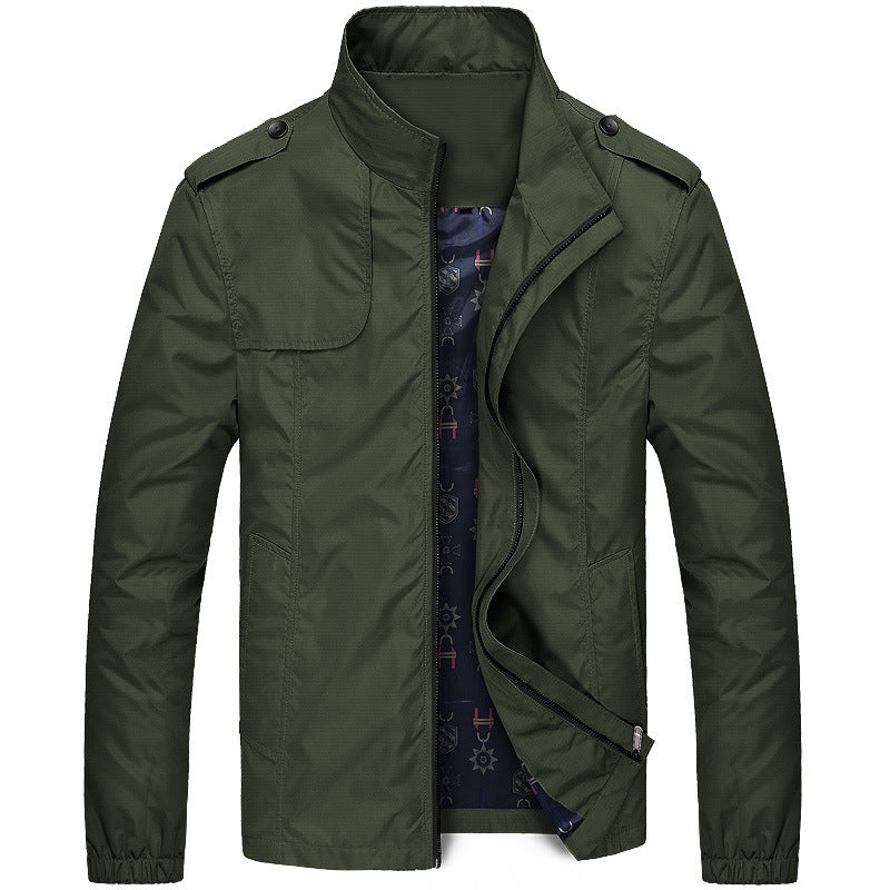 Moderne Übergangsjacke Mit Stehkragen Für Herren | Winter