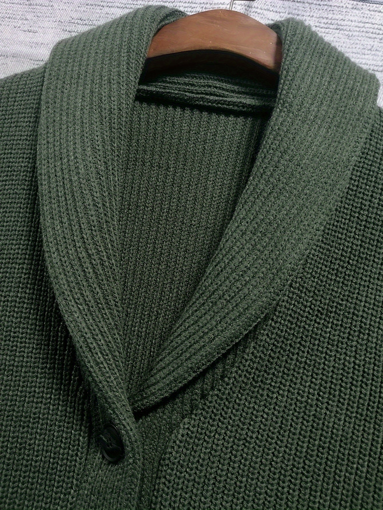 Winter-Cardigan Mit Langen Ärmeln Für Herren | Mit Knopf
