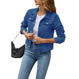 Taillierte Jeansjacke Für Damen | Fronttaschen
