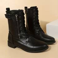 Neline - Stiefelette mit Reißverschluss und Spitze