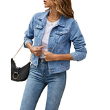 Taillierte Jeansjacke Für Damen | Fronttaschen