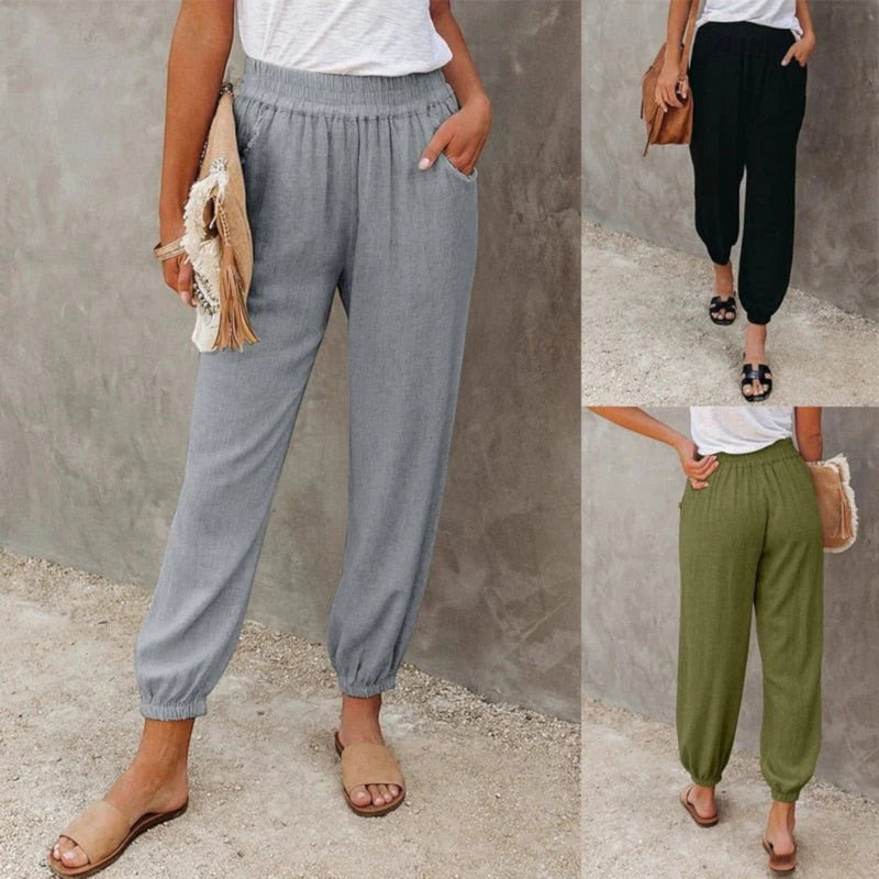 Bequeme Sommerhosen Mit Taschen Für Frauen