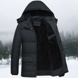 Gestepptem Puffer Winterjacke Für Herren | Mit Kapuze