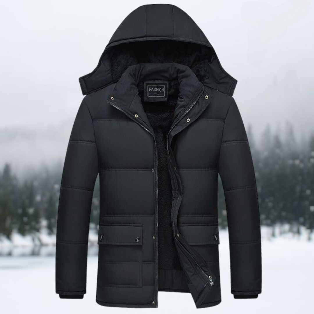 Gestepptem Puffer Winterjacke Für Herren | Mit Kapuze