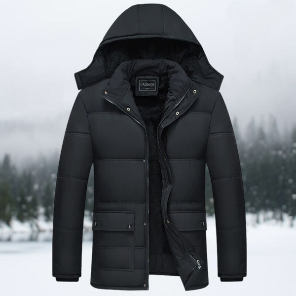 Gestepptem Puffer Winterjacke Für Herren | Mit Kapuze