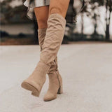Trendige Damenstiefel Mit Blockabsatz | Winter
