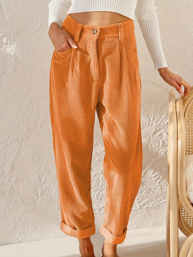 Bequeme Cordhosen Für Frauen | Hohe Taille