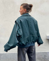 Stylische Oversize Bomberjacke Für Damen | Winter