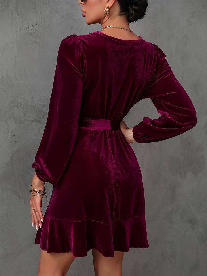 Mina - Wickelkleid aus Samt