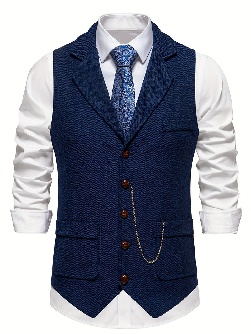 Herren Weste mit Tasche | Slim Fit