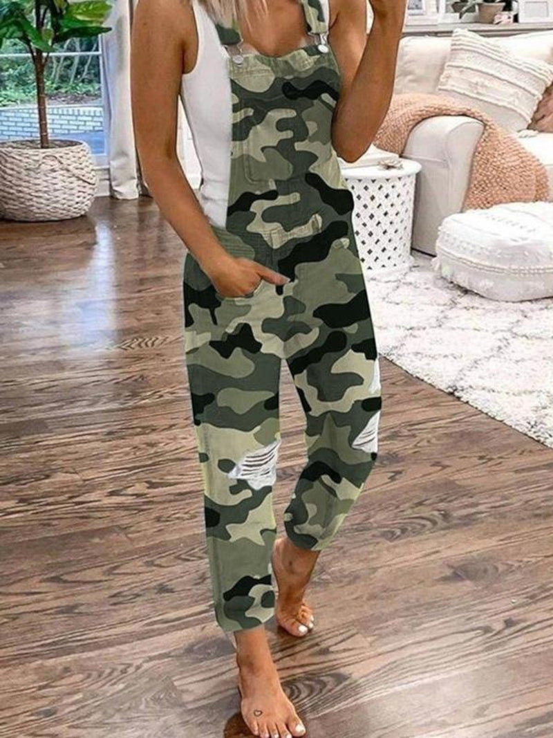 Denim Sommer Latzhose Mit Taschen Für Frauen