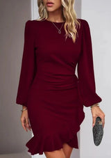 Benigna - Trendiges Damen-Langarm-Kleid