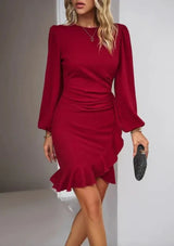 Benigna - Trendiges Damen-Langarm-Kleid