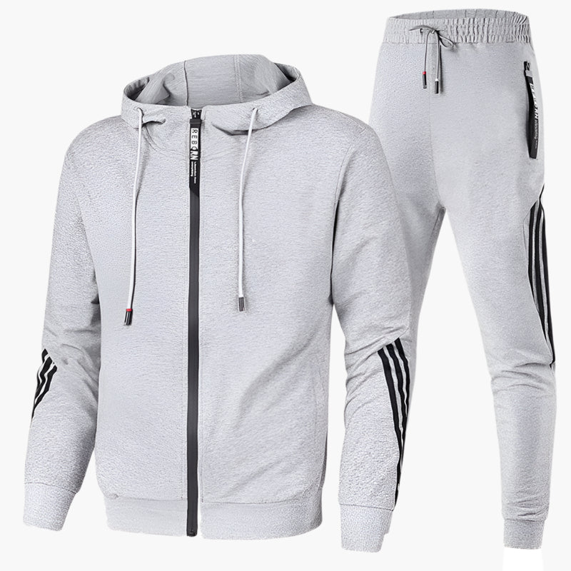 Stylisches Herren-Trainingsanzug-Set Mit Reißverschluss | Mit Tasche