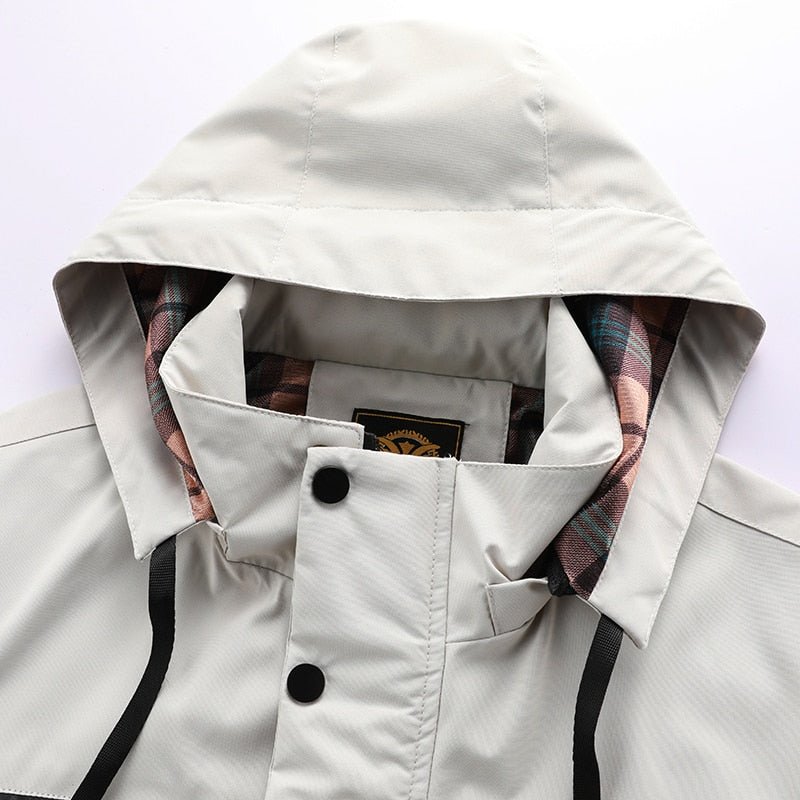 Outdoor Winterjacke Mit Kapuze Für Herren | Reißverschluss