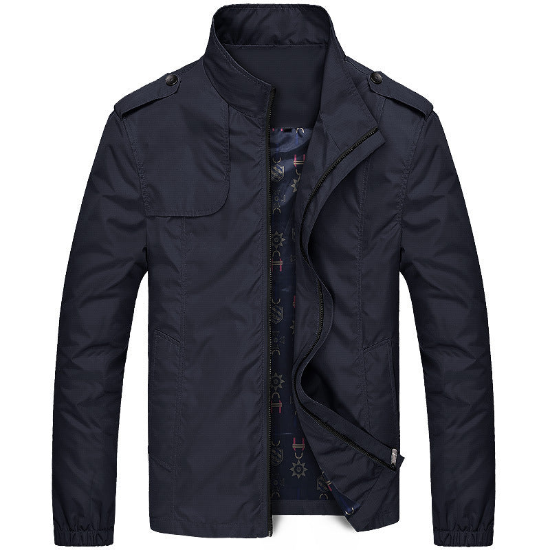 Moderne Übergangsjacke Mit Stehkragen Für Herren | Winter